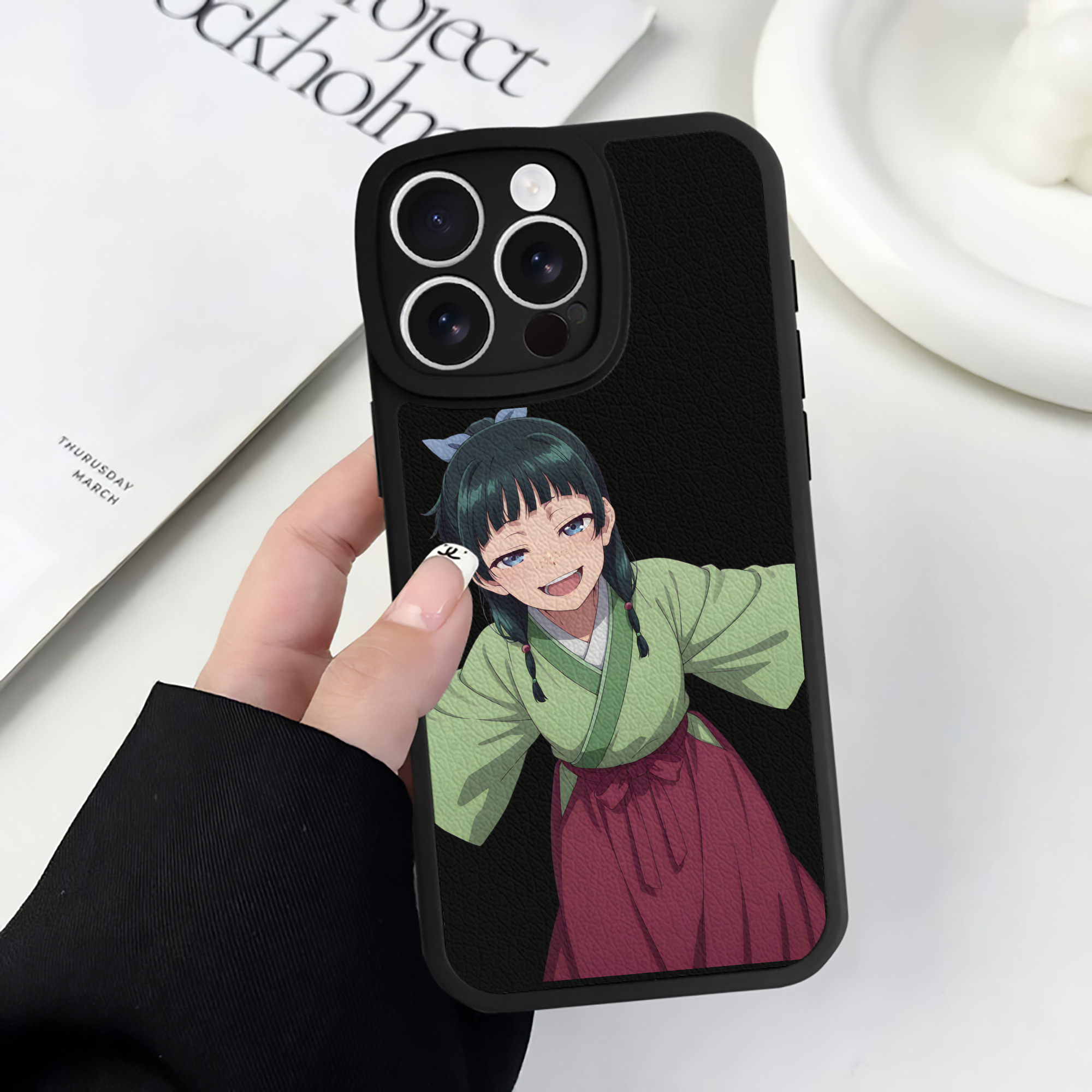 薬屋のひとりごと The Apothecary Diaries 【iPhone 16シリーズ対応】シリコンスマホケース（レザー調） 材質：シリコン